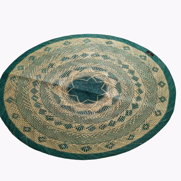 Multi-color Hand Woven Round Rug for Living Room, Bohemian Round Rug - Picture 2 of 2
